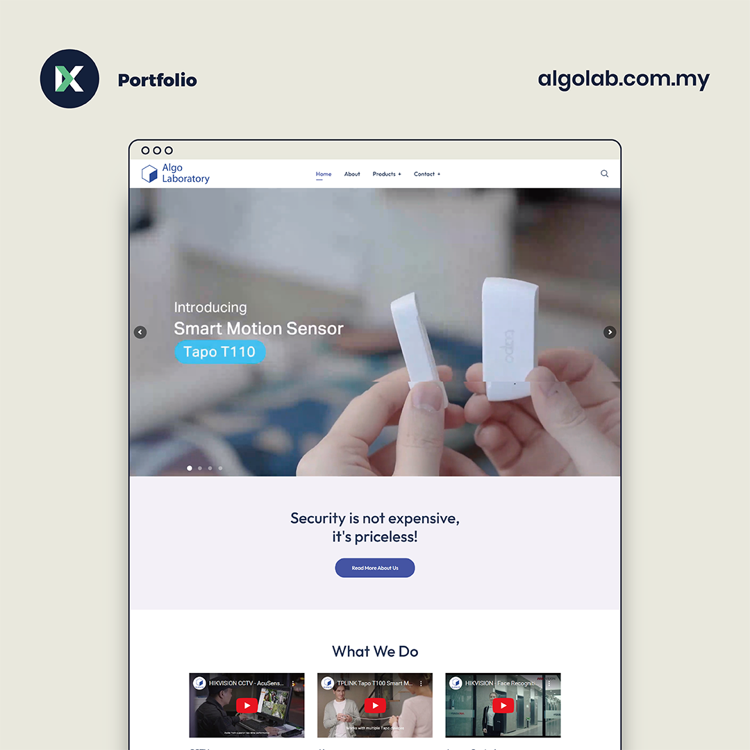 Algo Laboratory Website Design Malaysia